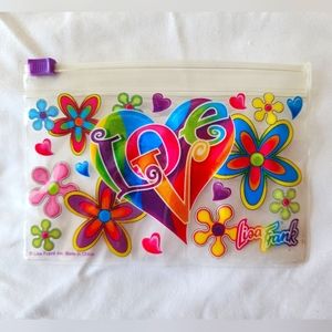VTG Lisa Frank Love/Heart Design Card Holder